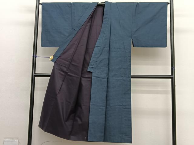 平和屋着物●男性　本場大島紬　アンサンブル　長襦袢（袷）セット　100亀甲　総詰め　正絹　逸品　BAAX2870hv