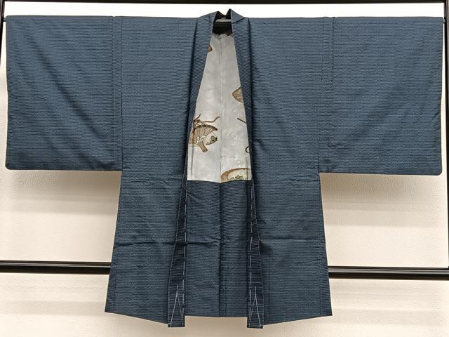 平和屋着物●男性　本場大島紬　アンサンブル　長襦袢（袷）セット　100亀甲　総詰め　正絹　逸品　BAAX2870hv