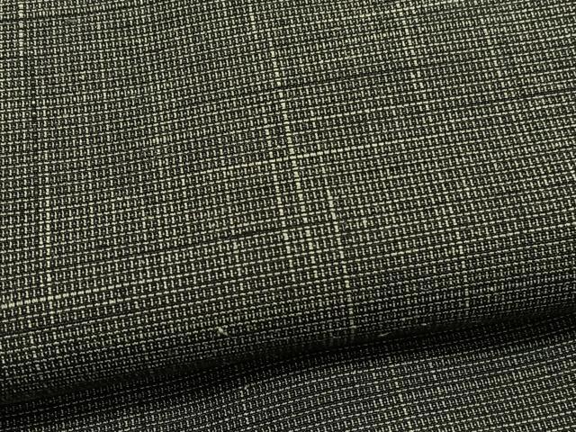平和屋着物●男性　紬　アンサンブル　絣文様　正絹　逸品　BAAX2871hv