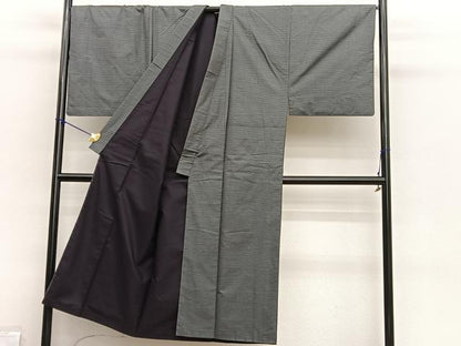 平和屋着物●男性　本場大島紬　アンサンブル　長襦袢（袷）セット　100亀甲　総詰め　正絹　逸品　BAAX2872hv