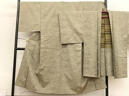 平和屋着物●男性　紬　アンサンブル　霞文　正絹　逸品　BAAX2873hv