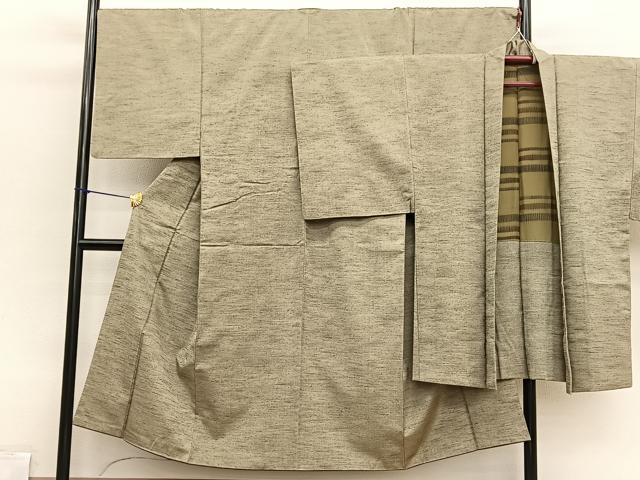 平和屋着物●男性　紬　アンサンブル　霞文　正絹　逸品　BAAX2873hv
