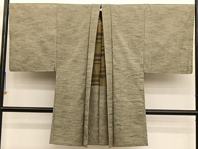 平和屋着物●男性　紬　アンサンブル　霞文　正絹　逸品　BAAX2873hv 平和屋着物○男性 紬 アンサンブル 霞文 正絹 逸品 BAAX2873hv