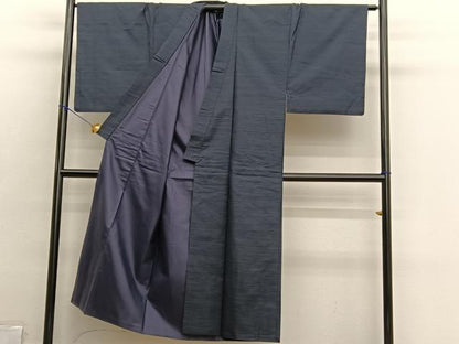 平和屋着物■男性　本場大島紬　アンサンブル　格子　正絹　逸品　BAAX2875hv