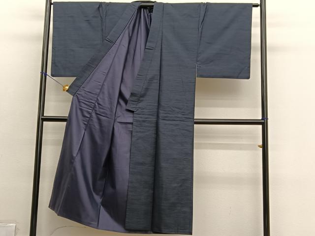平和屋着物■男性　本場大島紬　アンサンブル　格子　正絹　逸品　BAAX2875hv