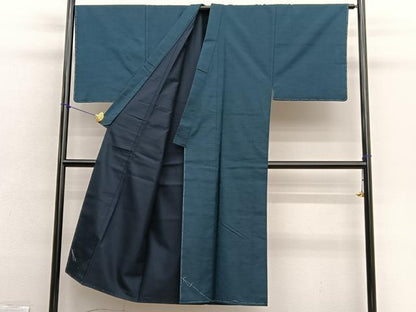 平和屋着物●男性　紬　アンサンブル　霞文　正絹　逸品　BAAX2878hv