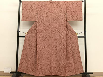平和屋着物■江戸小紋　萩文　正絹　逸品　BAAX2882hv