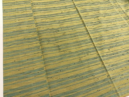 平和屋着物■上質な紬　横段文　正絹　逸品　BAAX2891hv
