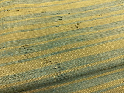 平和屋着物■上質な紬　横段文　正絹　逸品　BAAX2891hv