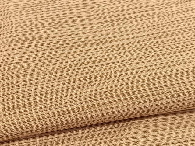 平和屋着物■上質な紬　横段文　正絹　逸品　BAAX2893hv