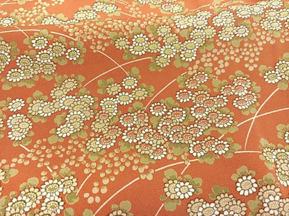 平和屋着物■上質な小紋　草花文　正絹　逸品　BAAX2896hv