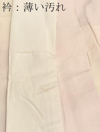平和屋着物■長襦袢　無双仕立て　竜田川花文　暈し染め　半衿刺繍　正絹　逸品　BAAX2902hv