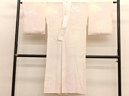 平和屋着物■長襦袢　無双仕立て　竜田川花文　暈し染め　半衿刺繍　正絹　逸品　BAAX2902hv