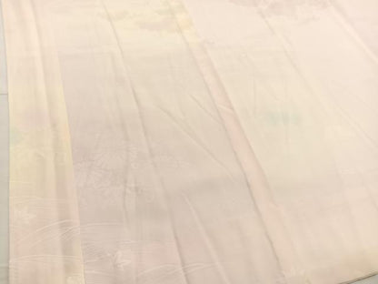 平和屋着物■長襦袢　無双仕立て　竜田川花文　暈し染め　半衿刺繍　正絹　逸品　BAAX2902hv