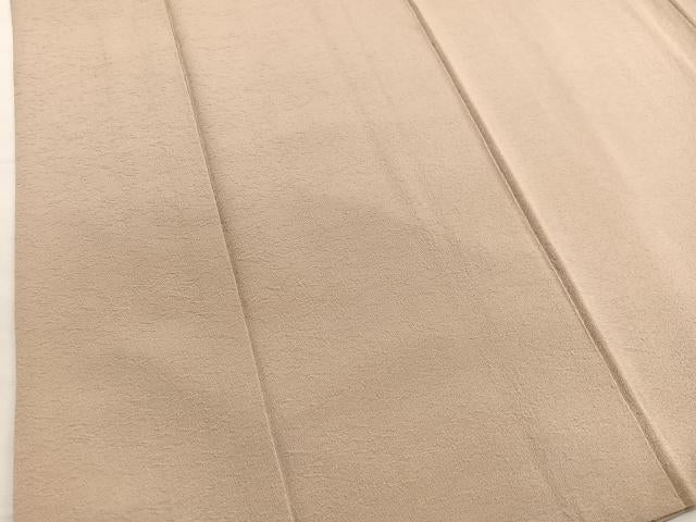 平和屋着物■上質な色無地　香色　正絹　逸品　BAAX2908hv