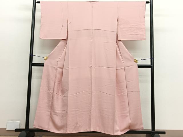 平和屋着物■無地絵羽訪問着　有職扇面地紋　一斤染色　正絹　逸品　BAAX2912hv