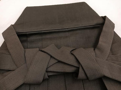 平和屋着物●男性　行灯袴　縞　正絹　逸品　BAAX2918hv