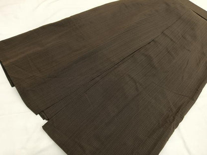 平和屋着物●男性　行灯袴　縞　正絹　逸品　BAAX2919hv