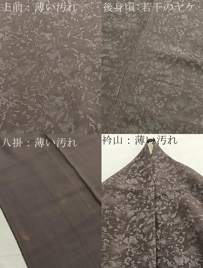 平和屋着物■上質なお召　抽象文様　正絹　逸品　BAAX2924hv