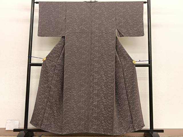 平和屋着物■上質なお召　抽象文様　正絹　逸品　BAAX2924hv