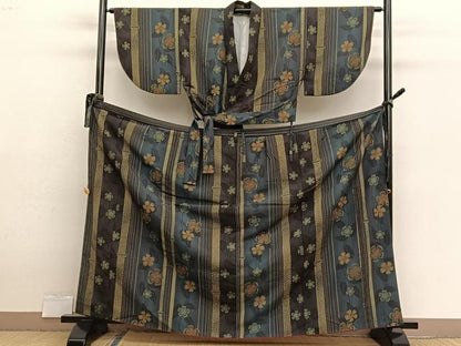 平和屋着物■上質な小紋　二部式　花間道　正絹　逸品　BAAX2925hv