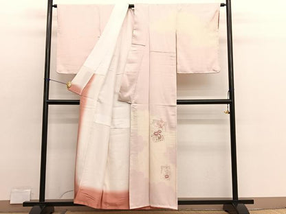 平和屋着物■訪問着　絞り　刺繍　色紙重ね花車文　正絹　逸品　BAAX2928hv
