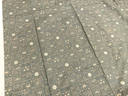 平和屋着物■本場染大島紬　有職文様　正絹　逸品　BAAX2932hv