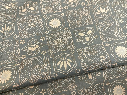 平和屋着物■本場染大島紬　有職文様　正絹　逸品　BAAX2932hv