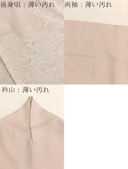 平和屋着物■豪華色留袖　刺繍　菊尽くし　正絹　逸品　BAAX2934hv