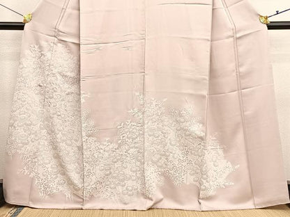 平和屋着物■豪華色留袖　刺繍　菊尽くし　正絹　逸品　BAAX2934hv