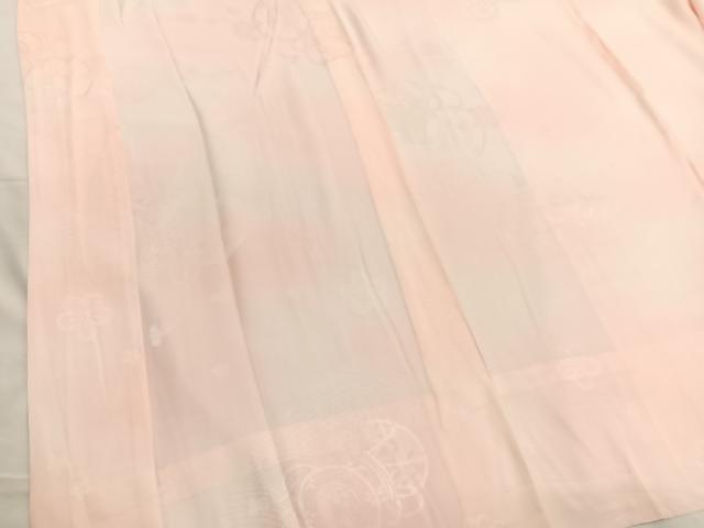 平和屋着物■長襦袢　無双仕立て　流水花鼓地紋　暈し染め　正絹　逸品　BAAX2936hv