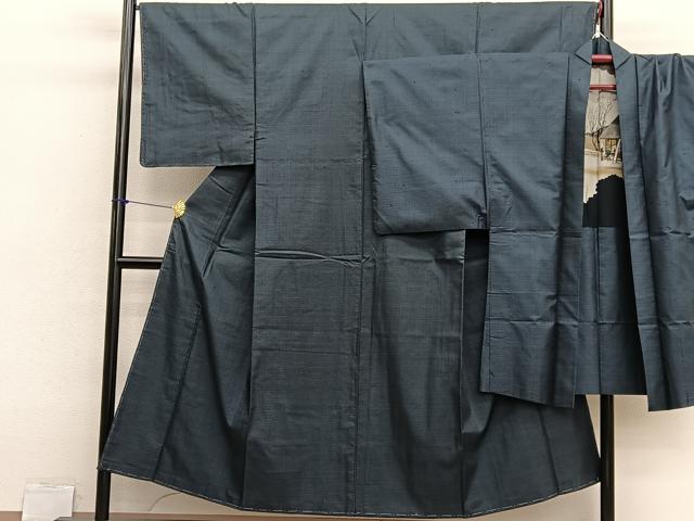 平和屋着物■男性　本場大島紬　アンサンブル　80亀甲　総詰め　正絹　逸品　BAAX2938hv