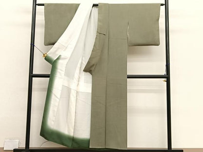 平和屋着物■江戸小紋　彫士：住田双光・染士：服部光擴　草木染　極鮫小紋　反端付き　正絹　逸品　BAAX2941hv