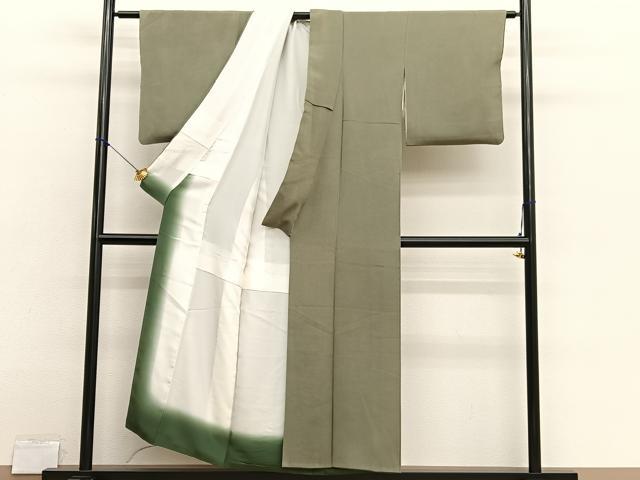 平和屋着物■江戸小紋　彫士：住田双光・染士：服部光擴　草木染　極鮫小紋　反端付き　正絹　逸品　BAAX2941hv