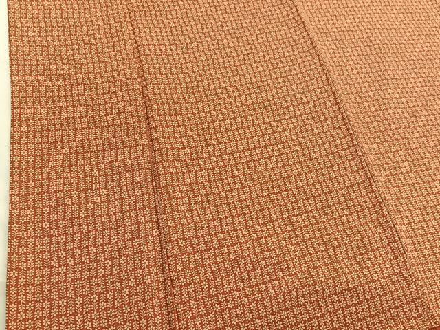 平和屋着物■上質な小紋　枝花文正絹　逸品　BAAX2943hv