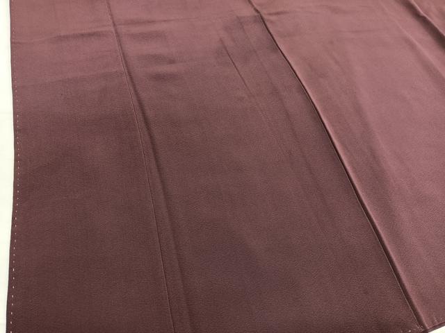 平和屋着物■上質な色無地　紫鳶色　正絹　逸品　BAAX2955hv