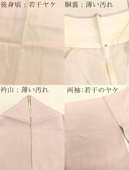 平和屋着物■訪問着　草花文　暈し染め　金彩　正絹　逸品　BAAX2963hv