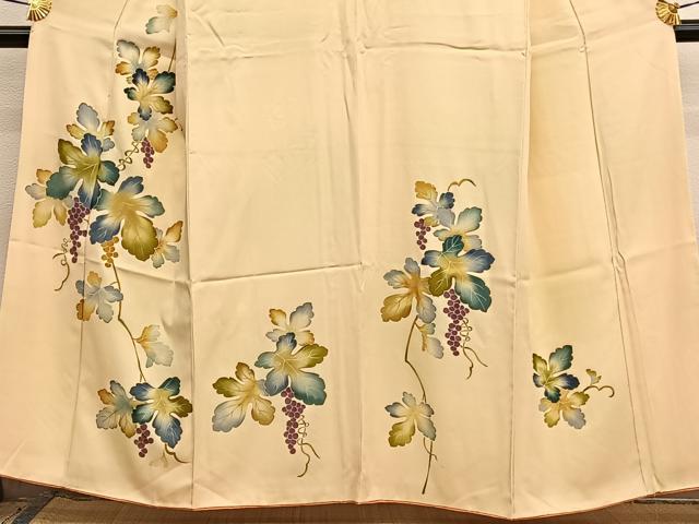 平和屋着物■訪問着　葡萄　暈し染め　金彩　正絹　逸品　BAAX2964hv