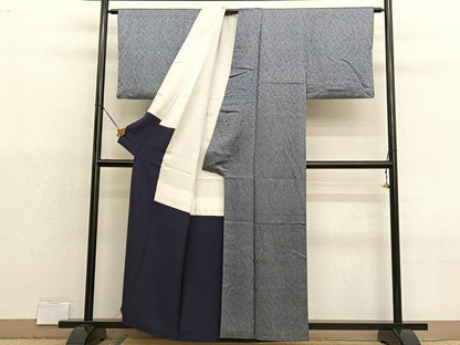 平和屋着物■江戸小紋　鮫小紋柄　正絹　逸品　BAAX2971hv