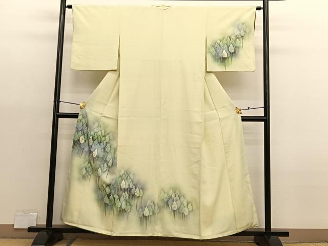 平和屋着物■訪問着　樹林文　暈し染め　金彩　正絹　逸品　BAAX2972hv