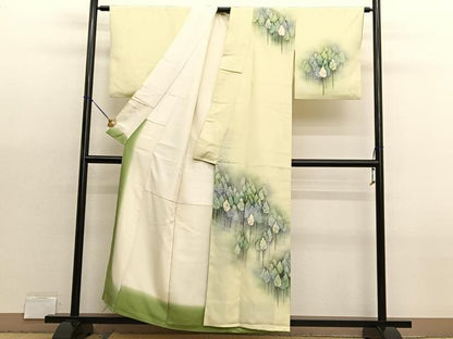 平和屋着物■訪問着　樹林文　暈し染め　金彩　正絹　逸品　BAAX2972hv