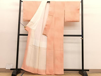 平和屋着物■上質な小紋　立波地紋　暈し染め　正絹　逸品　BAAX2977hv