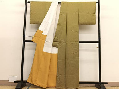 平和屋着物■江戸小紋　捻梅　正絹　逸品　未使用　BAAX2988hv