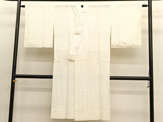 平和屋着物■長襦袢　無双仕立て　草花地紋　正絹　逸品　BAAX2996hv