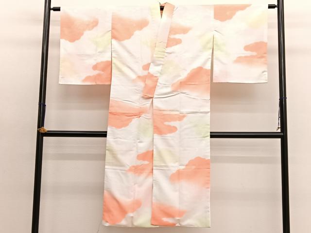 平和屋着物■長襦袢　袷　瑞雲　暈し染め　洗える着物　未使用　BAAX2997hv
