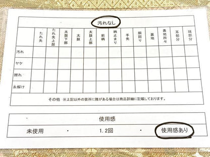平和屋着物◎佐賀錦　六通柄袋帯　更紗花文　金銀糸　正絹　逸品　BAAX3017yc