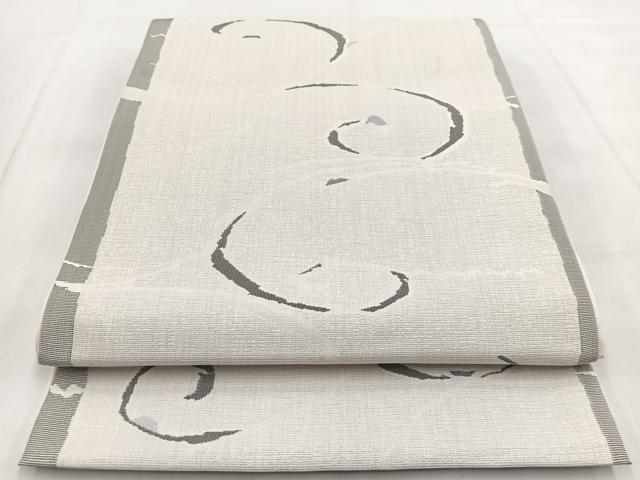 平和屋着物◎六通柄　本袋帯　大島好み　流水文　正絹　逸品　BAAX3036yc