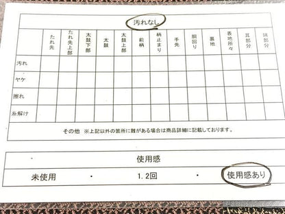平和屋着物◎六通柄袋帯　幾何学文様　正絹　逸品　BAAX3070yc