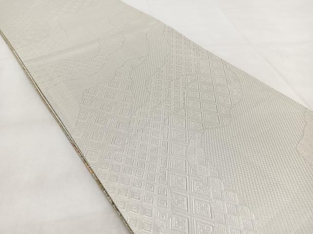 平和屋着物◎佐賀錦　両面　六通柄袋帯　花車文　金銀糸　正絹　逸品　BAAX3080yc