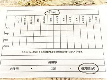 平和屋着物◎六通柄袋帯　唐織　扇花鳥文　金銀糸　正絹　逸品　BAAX3082yc